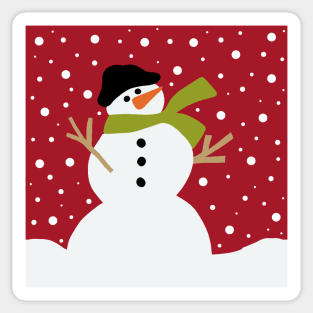 Cute snowman Sticker